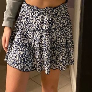 Size S, Flower Blue Skirt, Shein